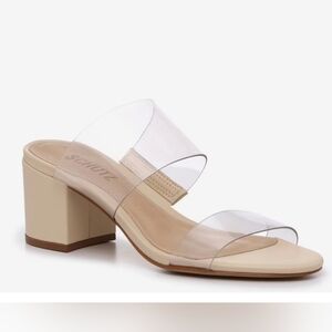 Schutz Victorie Clear Strap Sandals